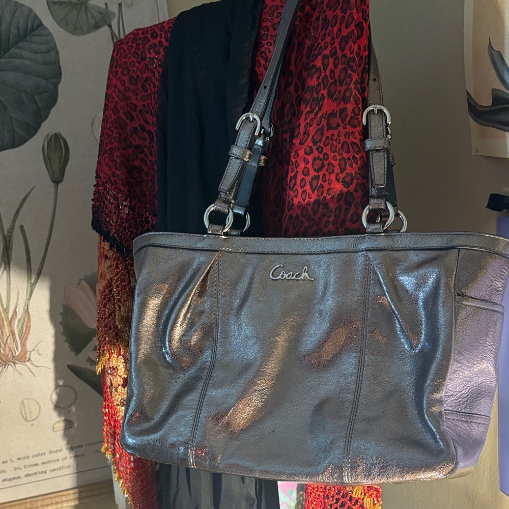 Coach Shimmering Bronze Shoulder Bag